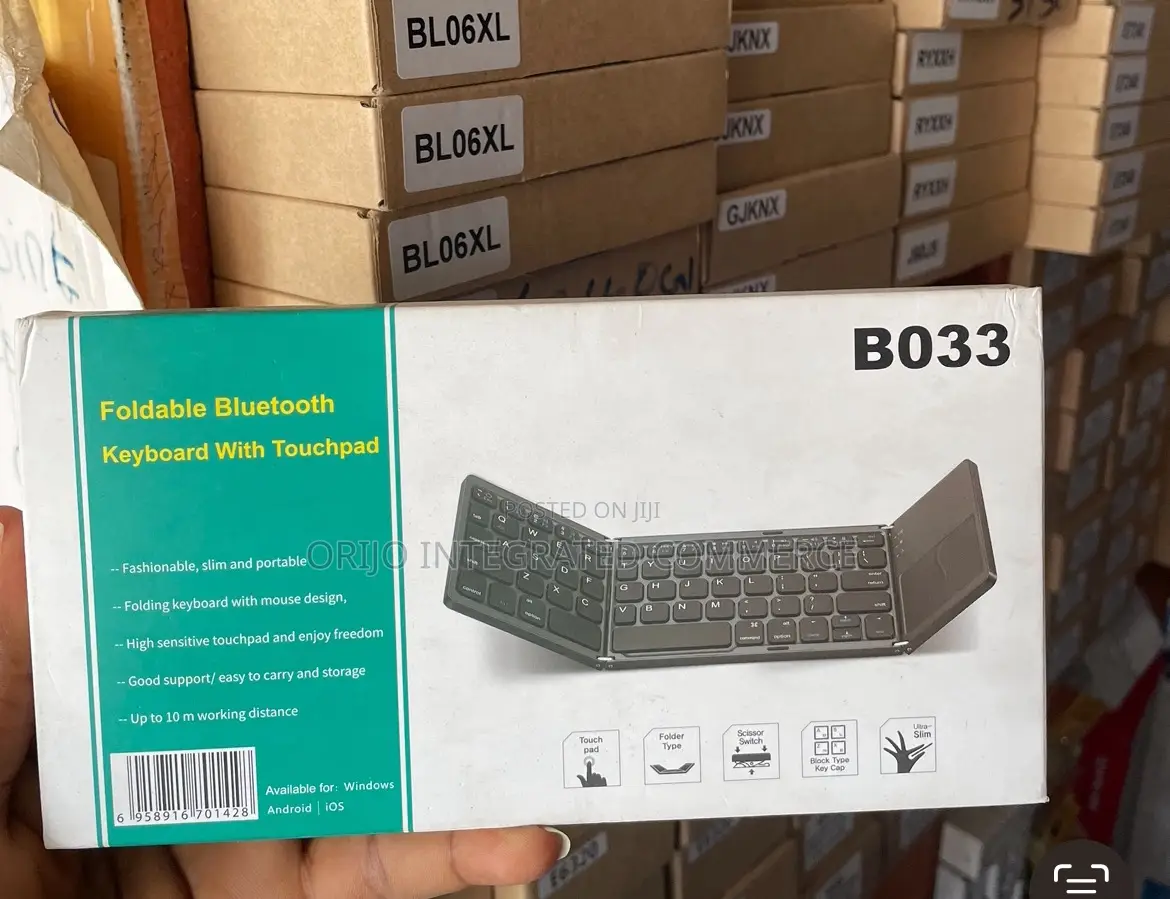 Foldable Bluetooth Keyboard With Touchpad B033