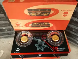 Cotocoto Glass Gas Cooker 2 Burner