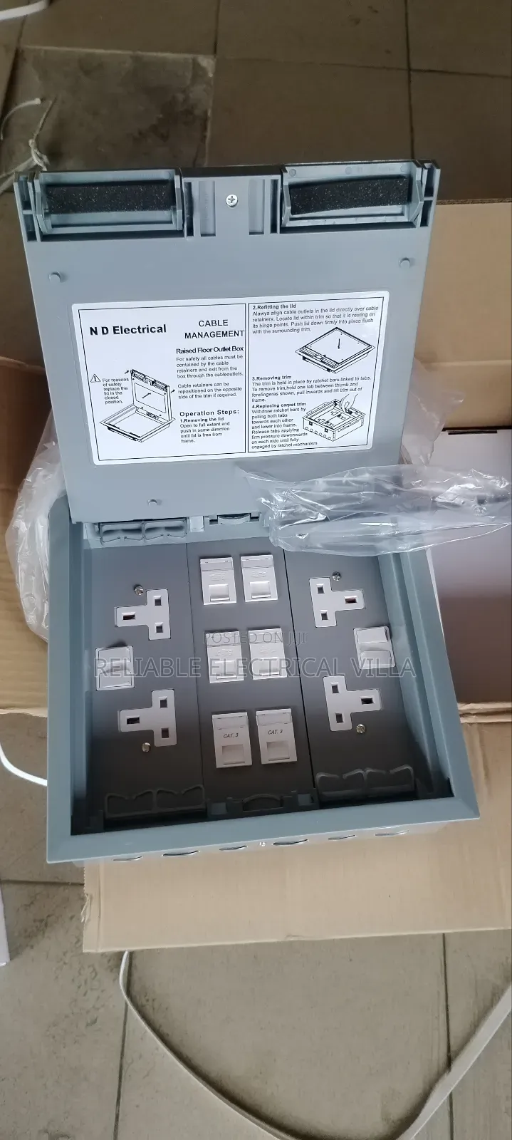 Floor Socket Box With 6 Data