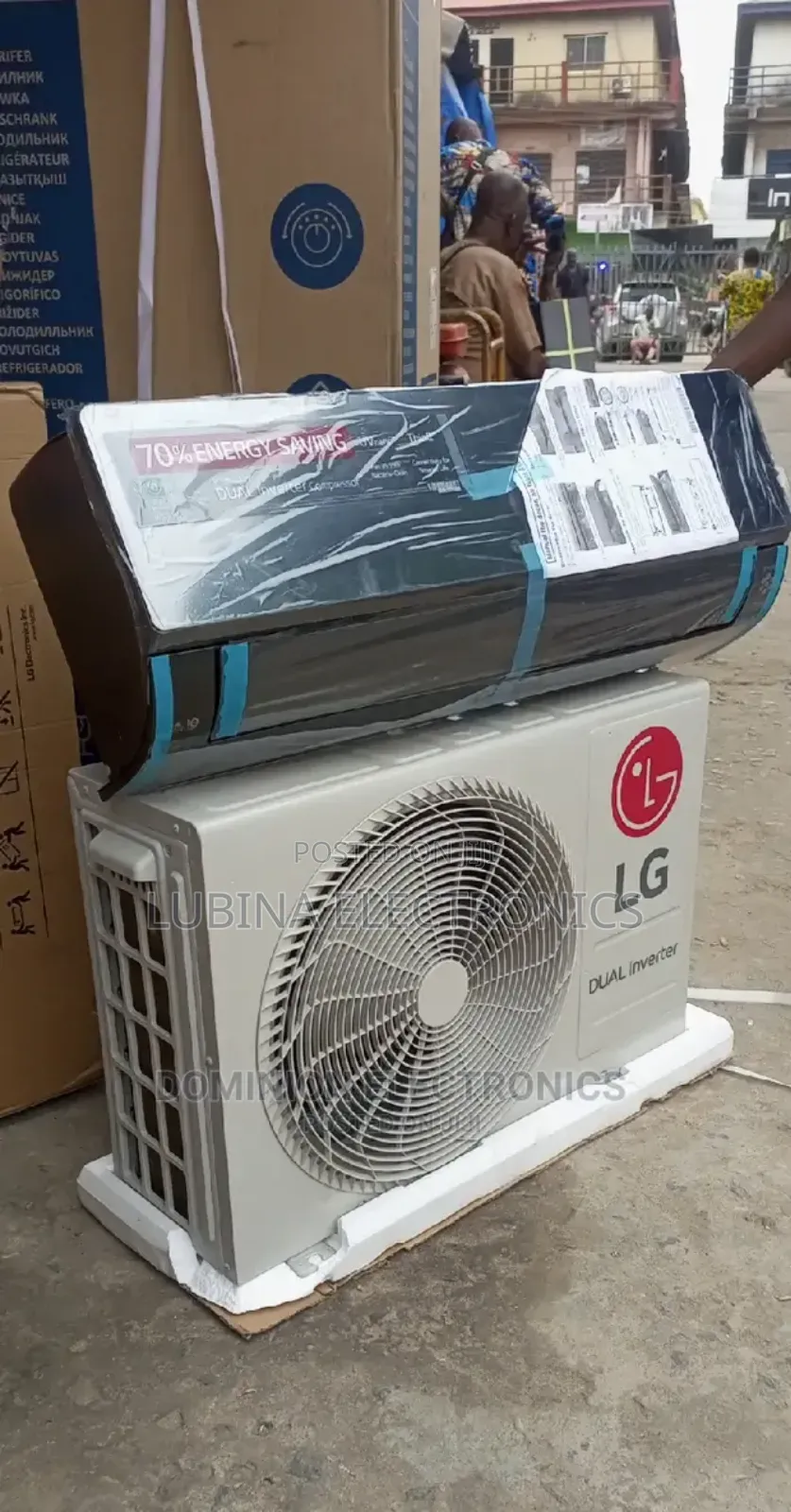 Brand New LG 1.5hp Black Mirror Inverter Split Unit Ac✓Coper