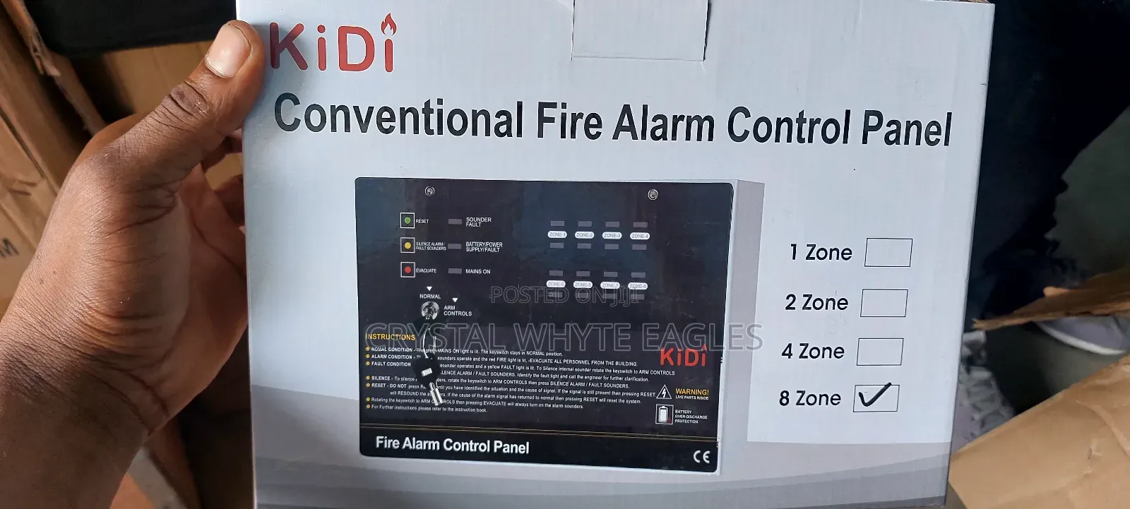 8 Zone Conventional Kidi Fire Alarm Systems