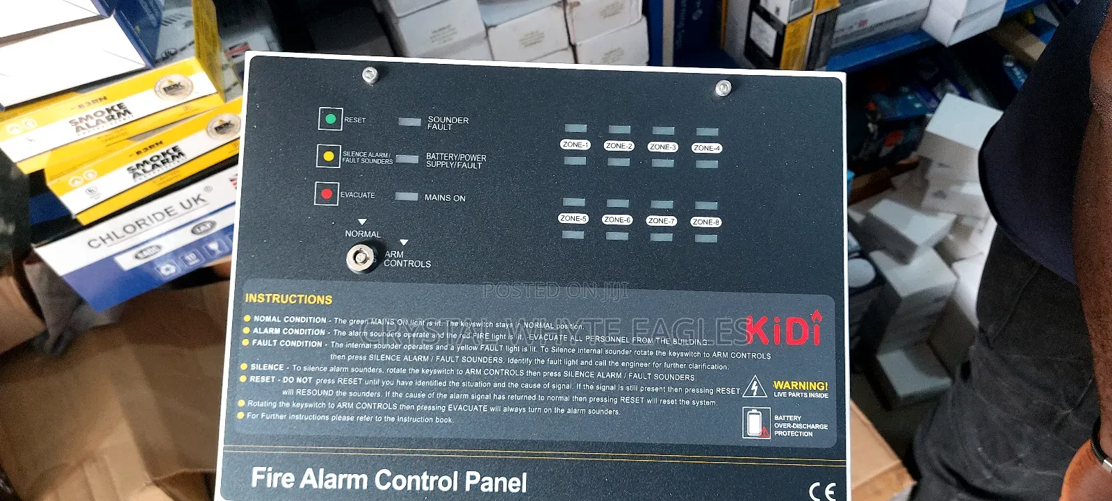 8 Zone Conventional Kidi Fire Alarm Systems