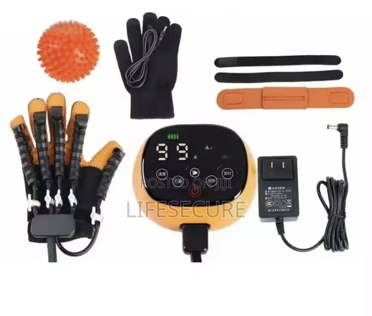 Stroke Rehabilitation Glove (Hand Heating, Voice, Timer, Intensity)