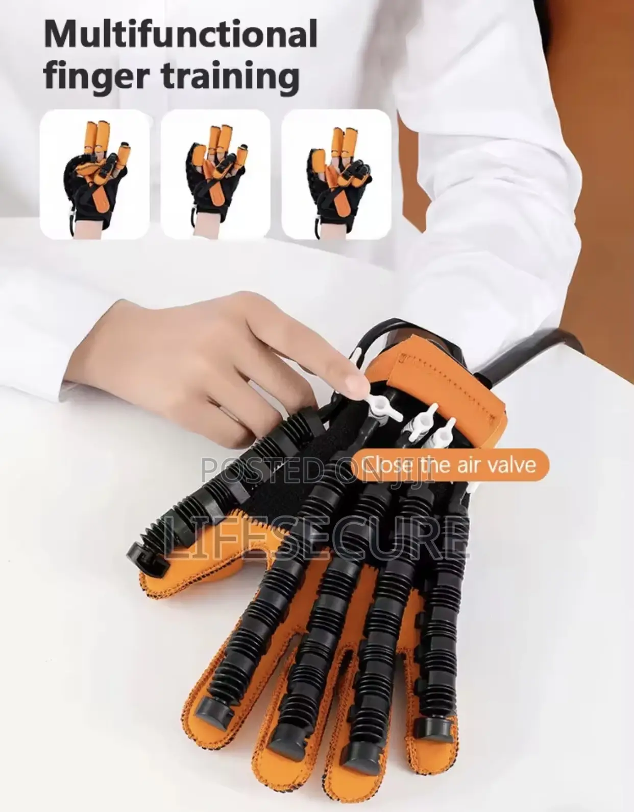 Stroke Rehabilitation Glove (Hand Heating, Voice, Timer, Intensity)