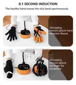 Stroke Rehabilitation Glove (Hand Heating, Voice, Timer, Intensity)