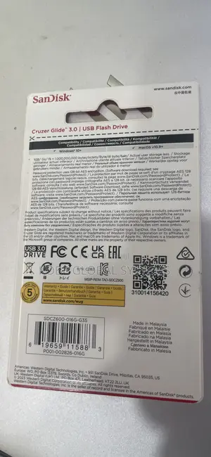 16GB Flash Drive Sandisk Cruzer Glide USB 3.0