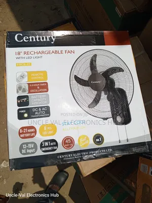 Century 18" Wall Rechargeable Fan