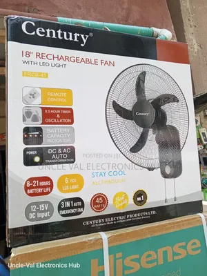 Century 18" Wall Rechargeable Fan