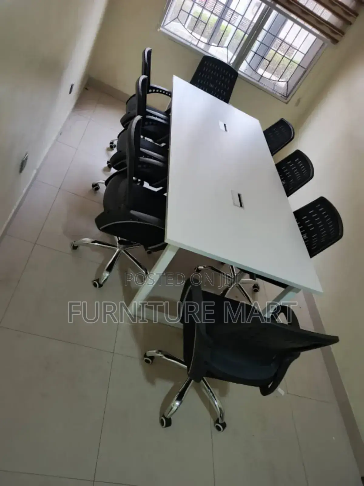 Conference Table With Iron Legs