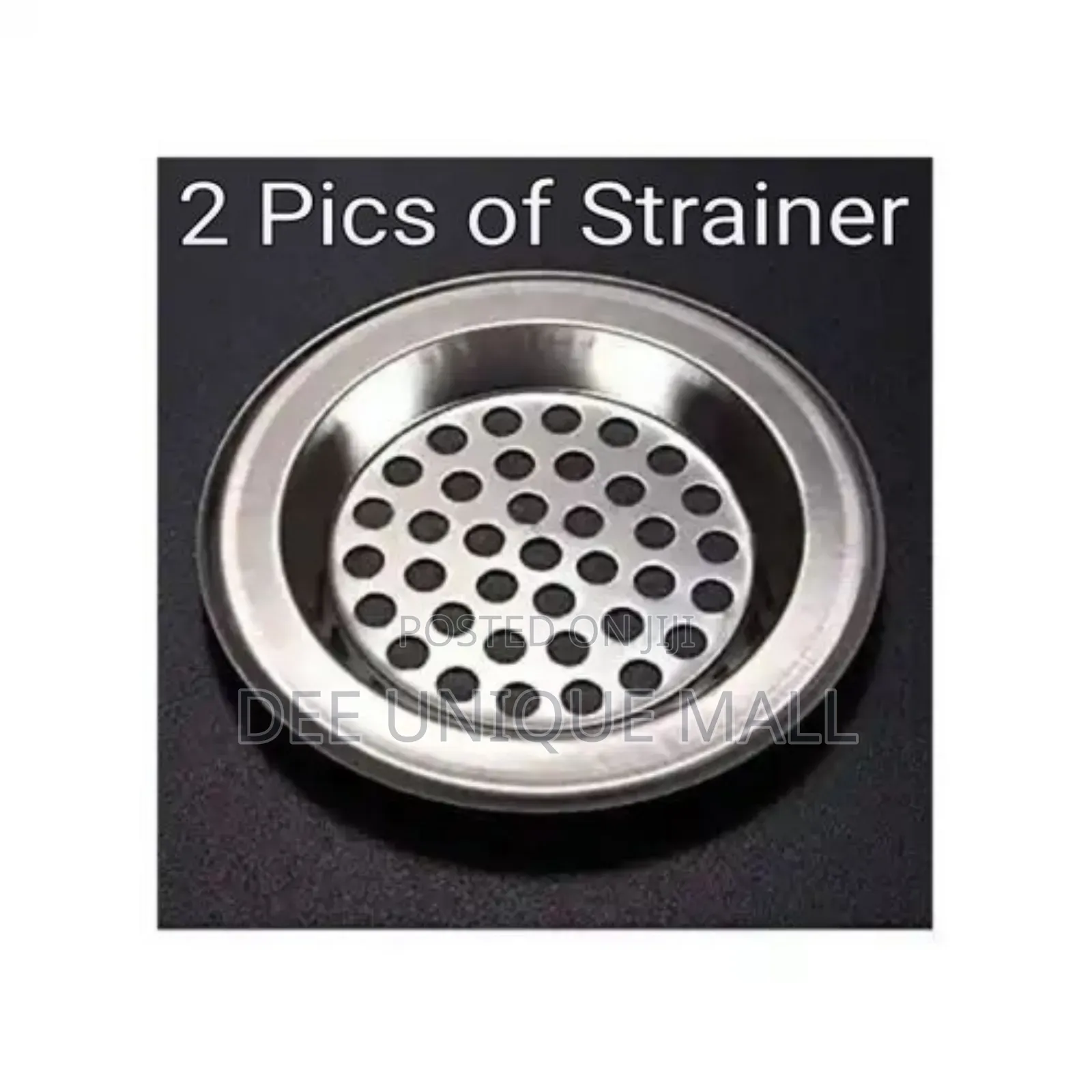 Kitchen/ Bathroom Aluminium Sink Strainer Filter 2PCS