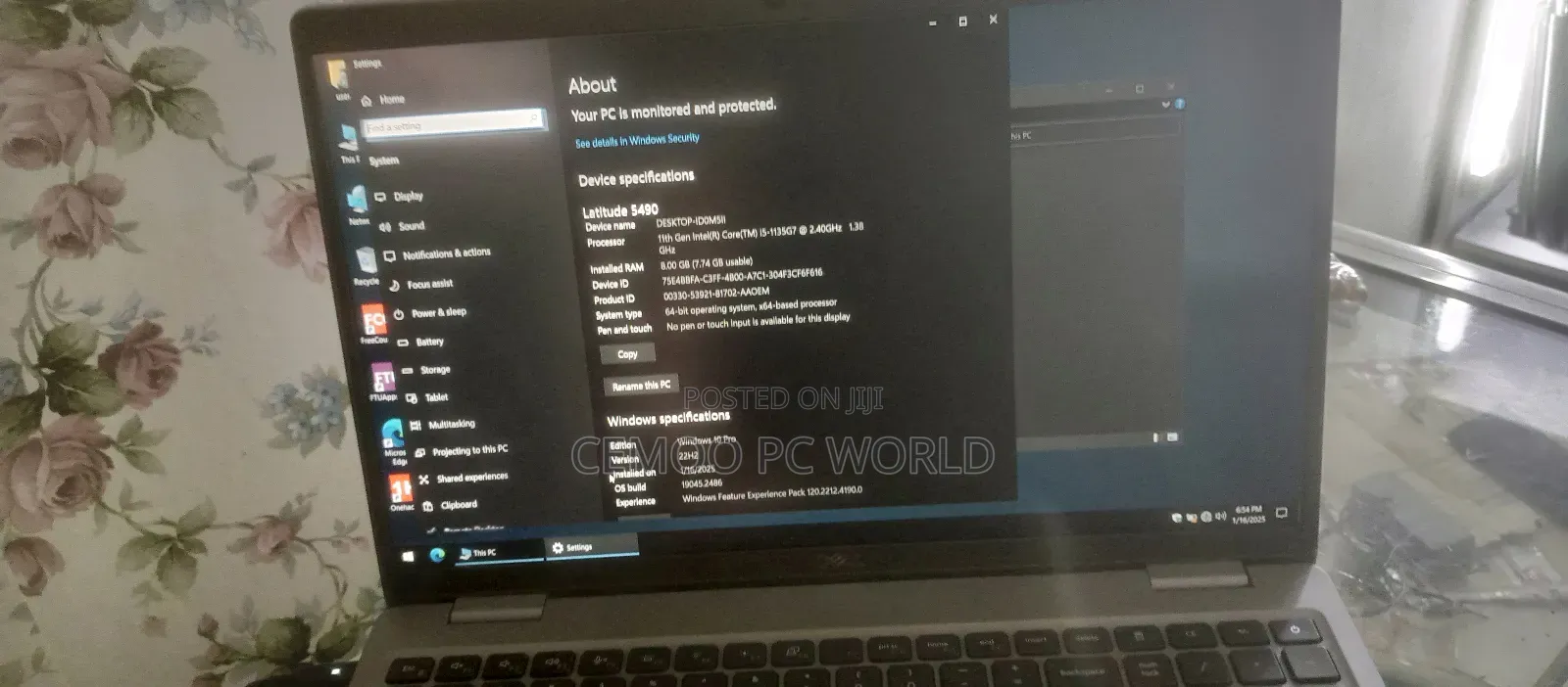 Laptop Dell Latitude 5510 8GB Intel Core I5 SSD 256GB