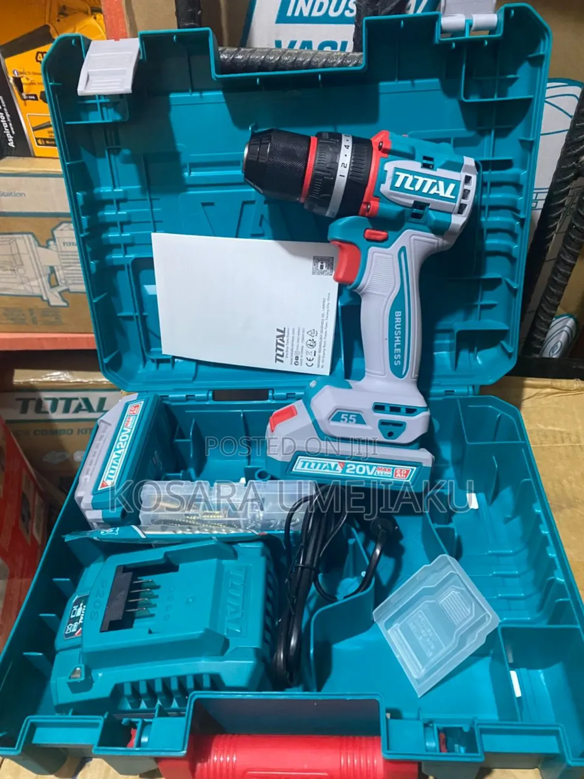 Total Cordless Compact Impact Drill 20v 13mm