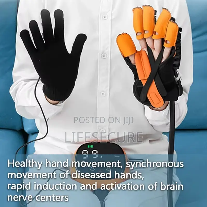 Stroke Rehabilitation Glove (Hand Heating, Voice, Timer, Intensity)