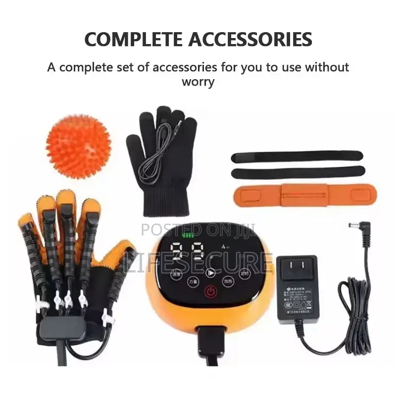 Stroke Rehabilitation Glove (Hand Heating, Voice, Timer, Intensity)