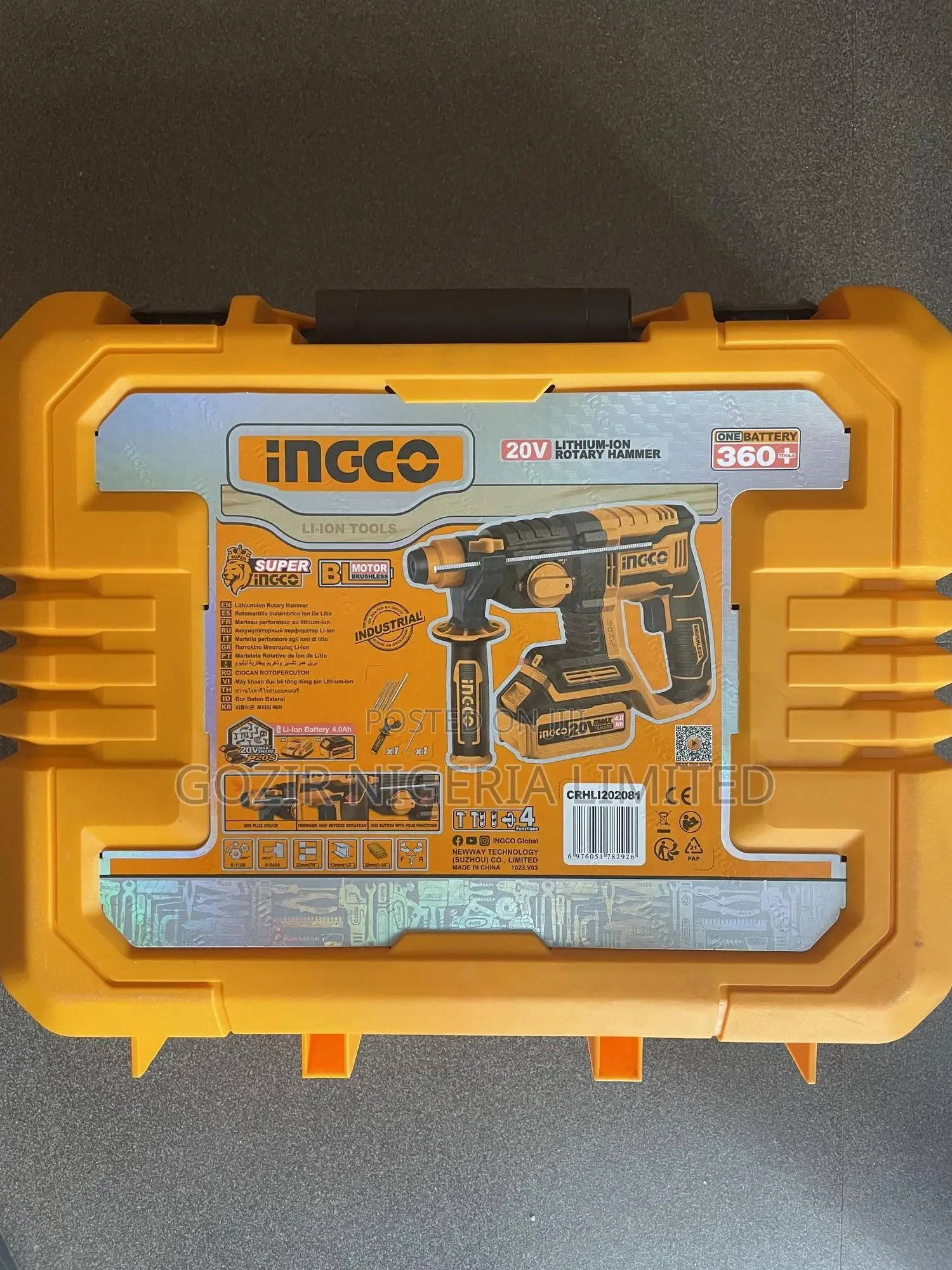 INGCO Battery Rotary Hammer