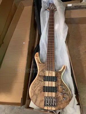 Quality Luxars Five String Active Bass Guitar