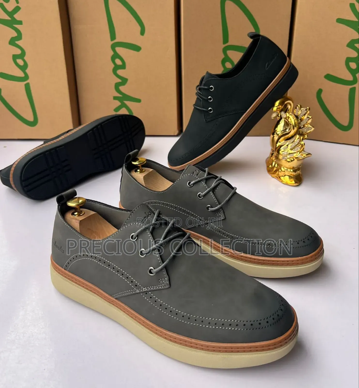 Clarks Lace Up Leather Shoe