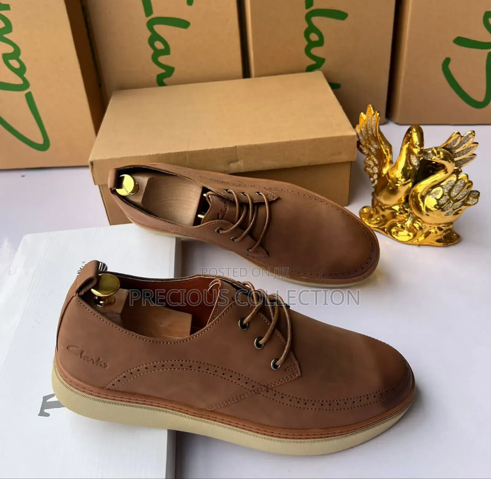 Clarks Lace Up Leather Shoe