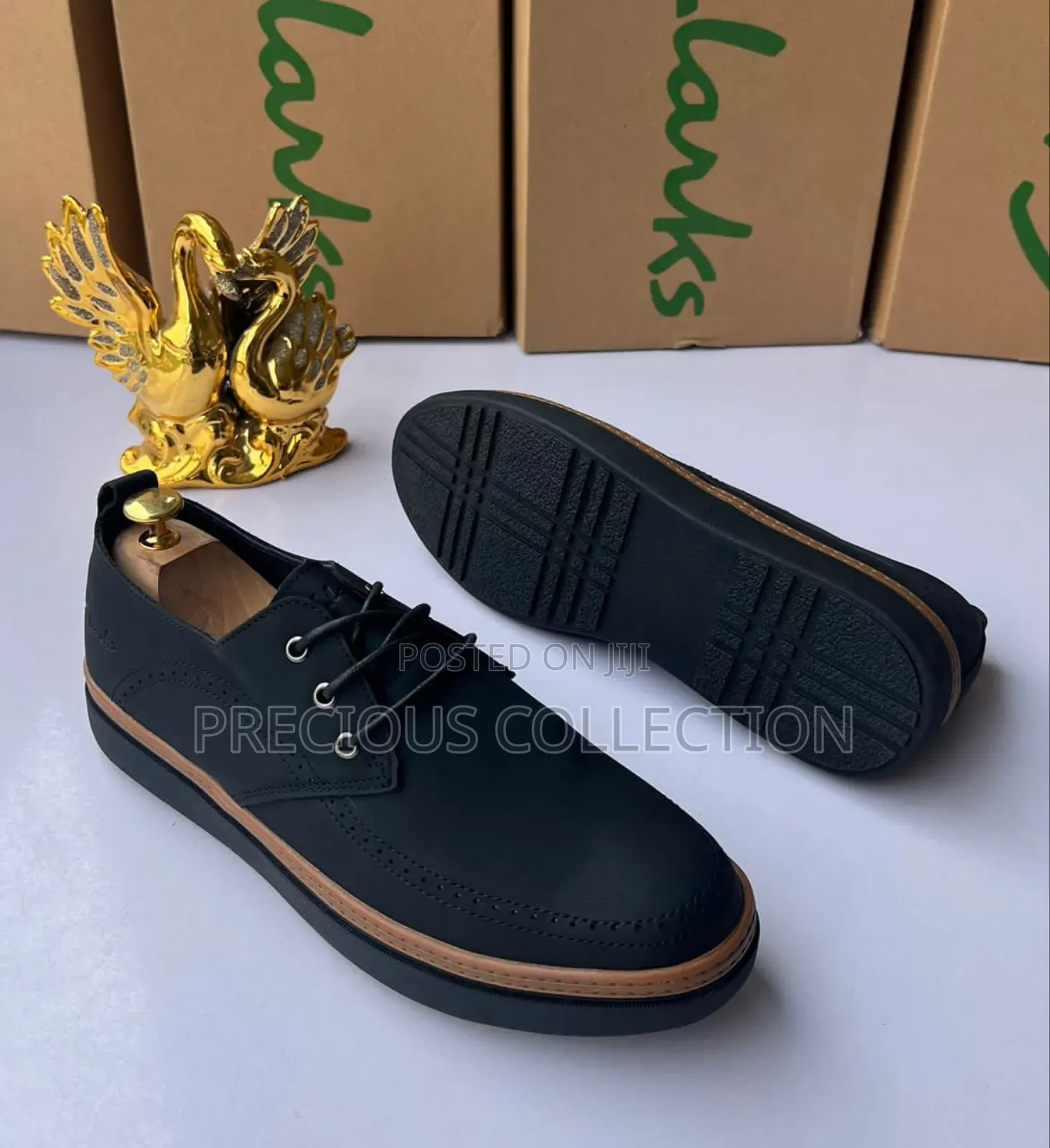 Clarks Lace Up Leather Shoe