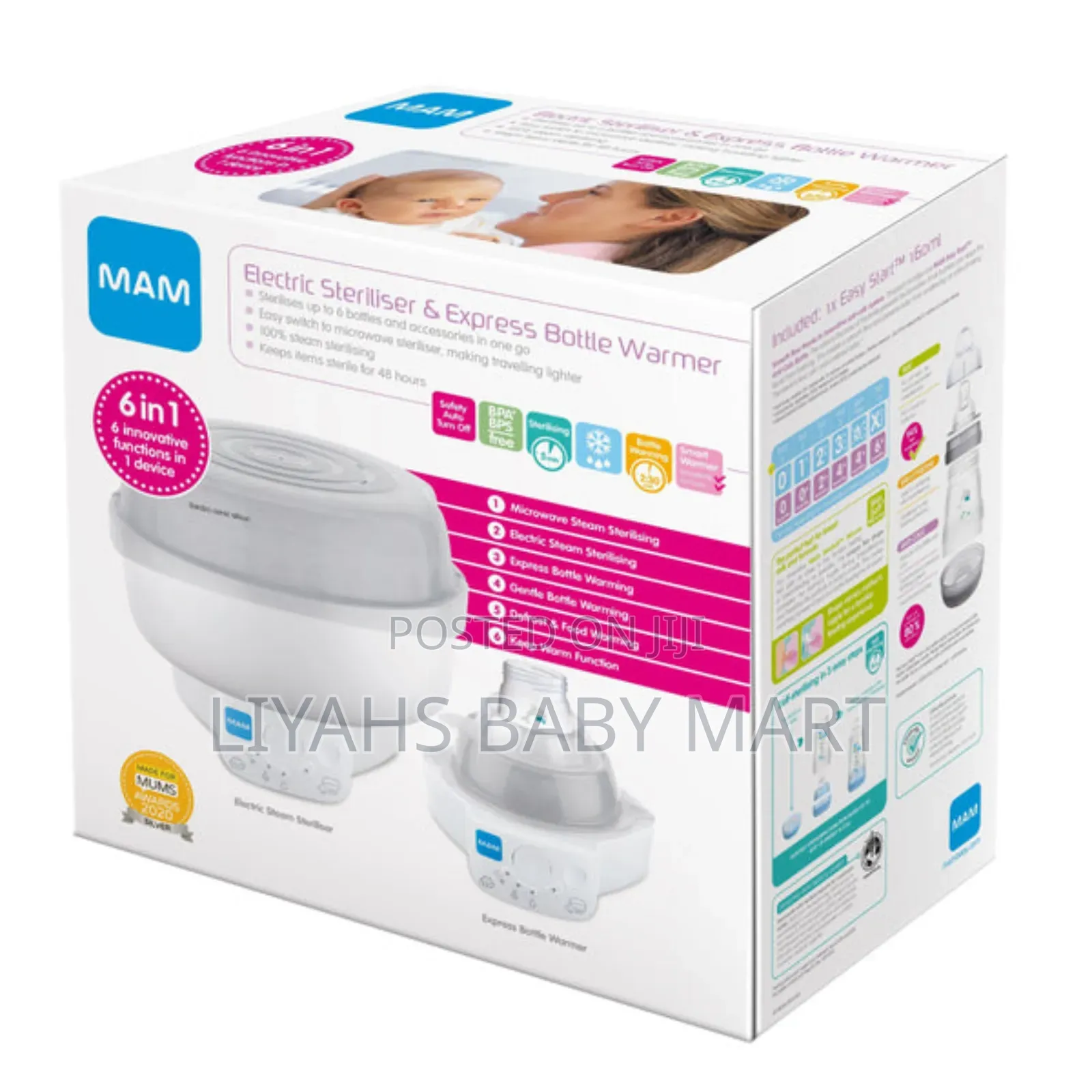 MAM Electric Steriliser and Express Bottle Warmer