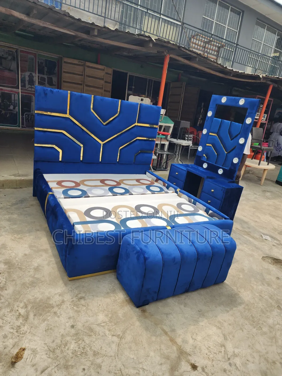 Luxury 6by6 Upholstery Bed Stand