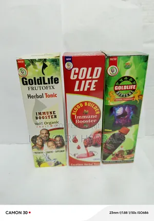 Photo - Gold Life Immune Boister Blood Builder and Organic Bitters