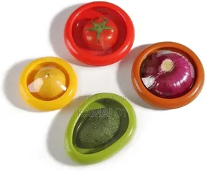 4pcs Fruit and Vegetable Storage Container for Refrigerator