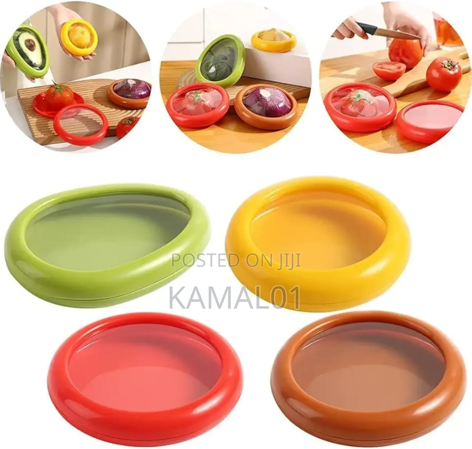4pcs Fruit and Vegetable Storage Container for Refrigerator