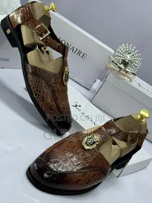Billionaire Logo-Crested Sandals