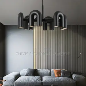 Modern U Type Plastics Chandelier Lighting for Dinning Room