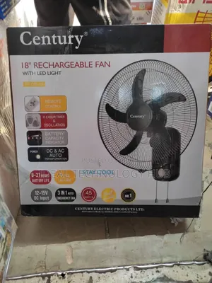 Century 18inch Rechargeable Wall Fan