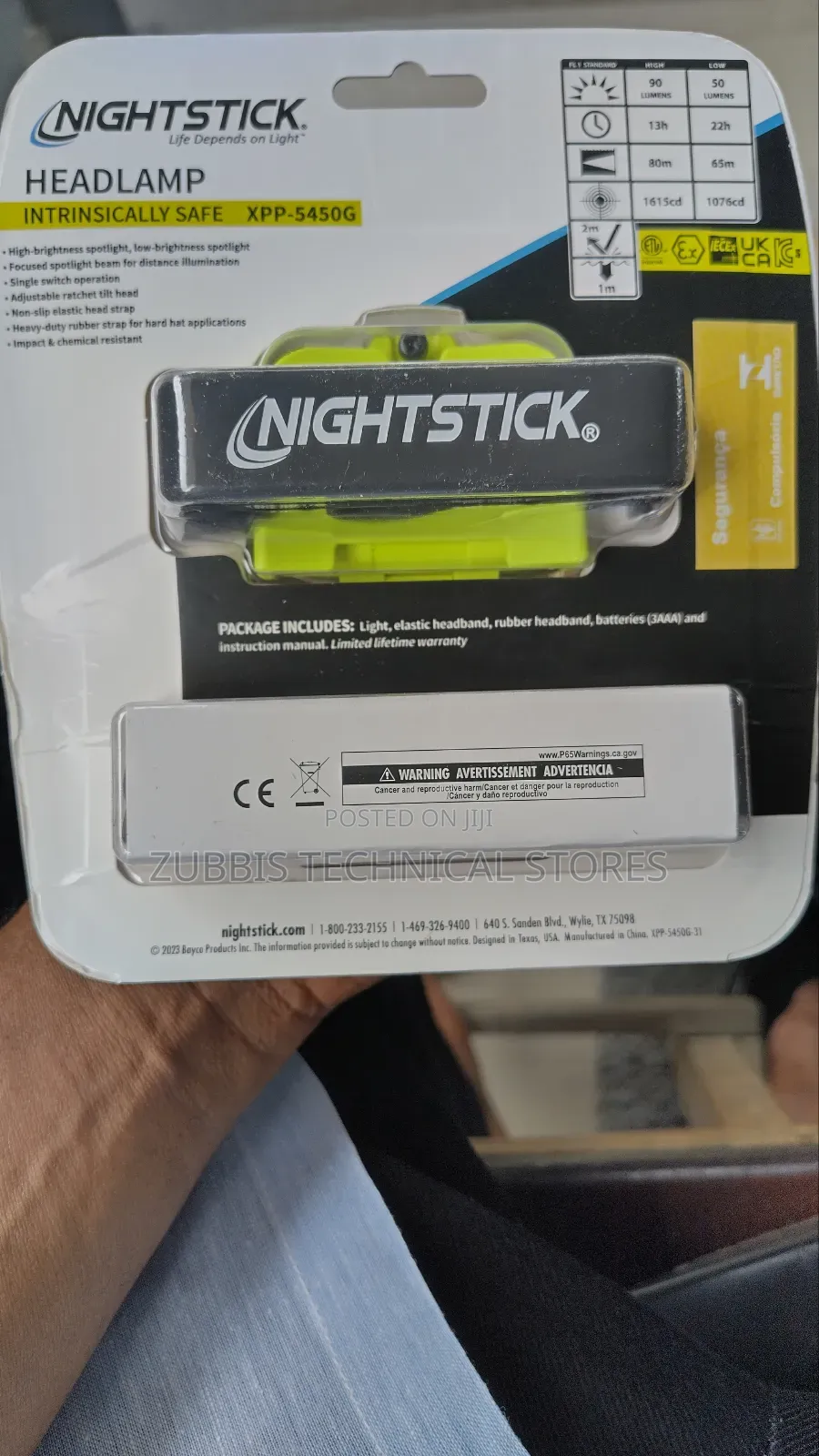 Nightstick Head Torch Explosion Proof Zone 0