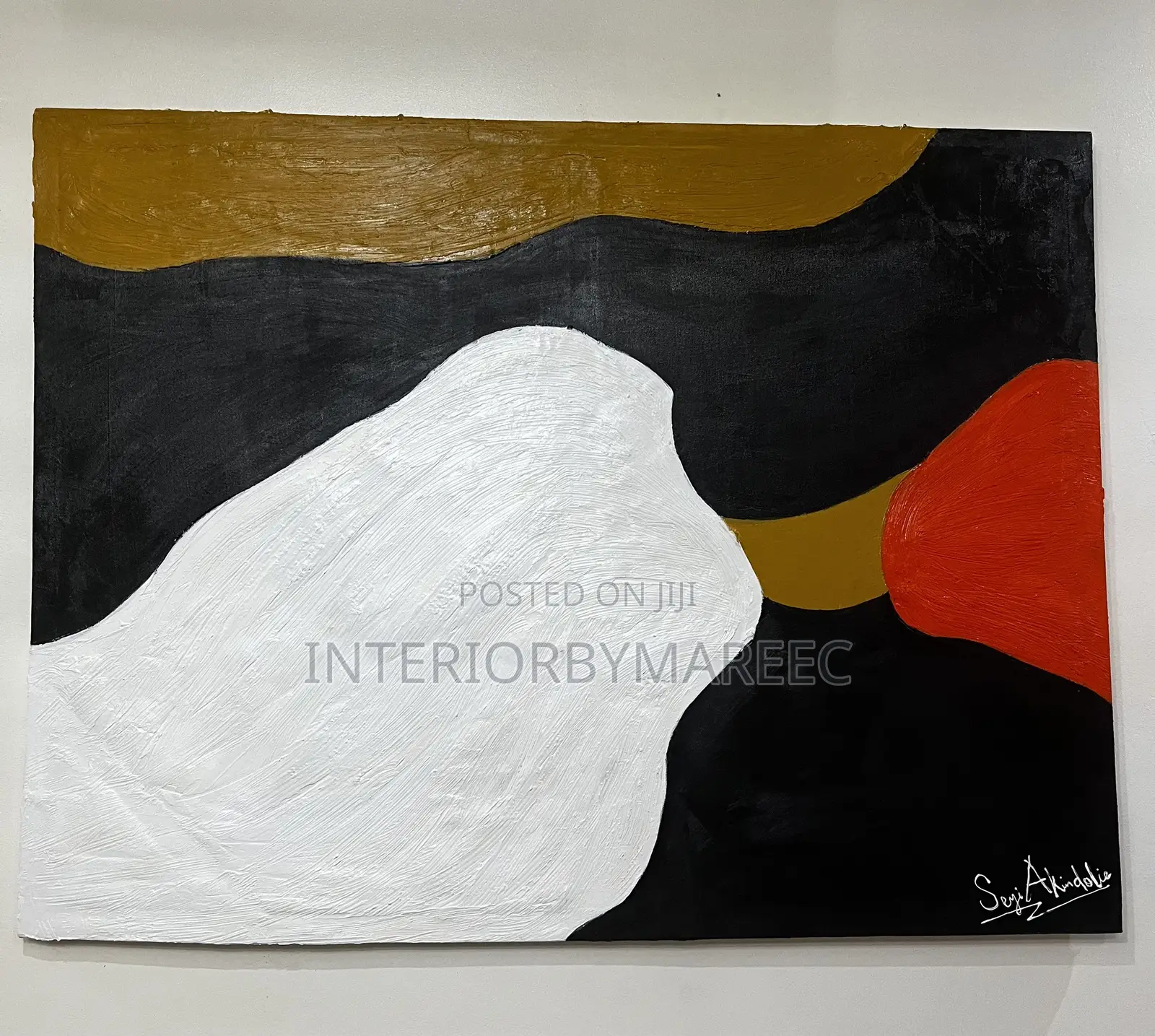 Partly Textured Abstract Art