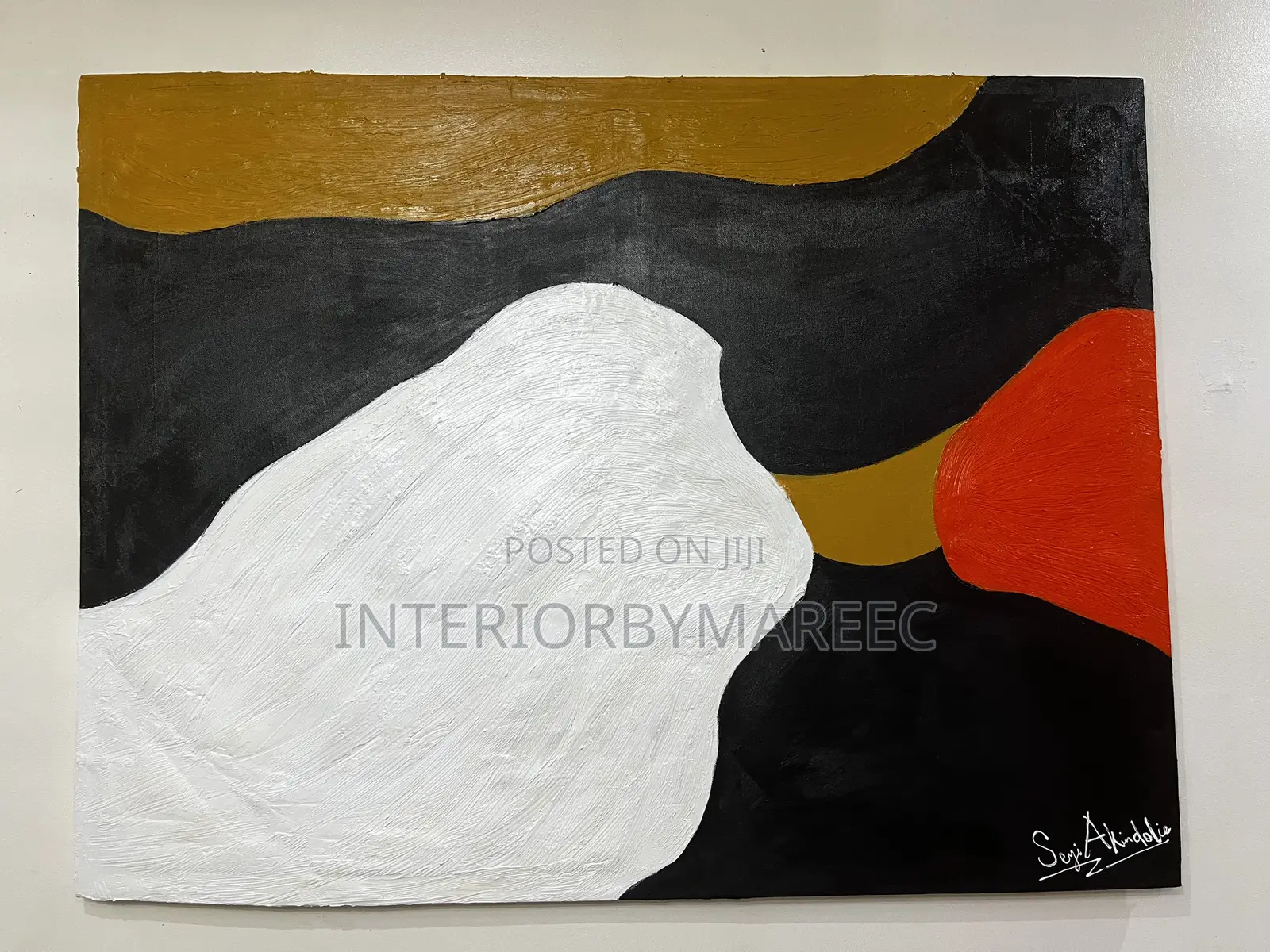 Partly Textured Abstract Art