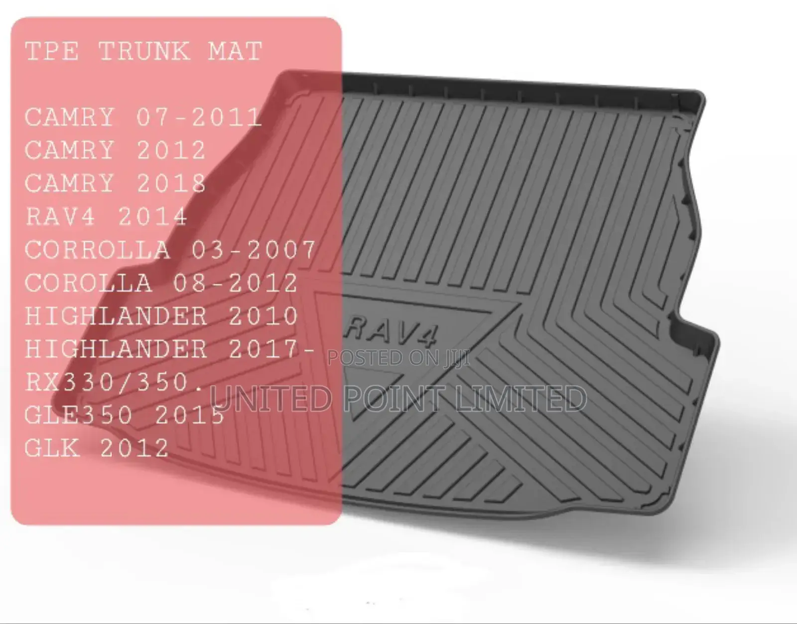 Tpe Trunk Mat Boot Mat