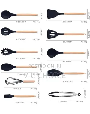 Generic Cooking Utensil Set, Kitchen Set Utensils 19 Pieces,