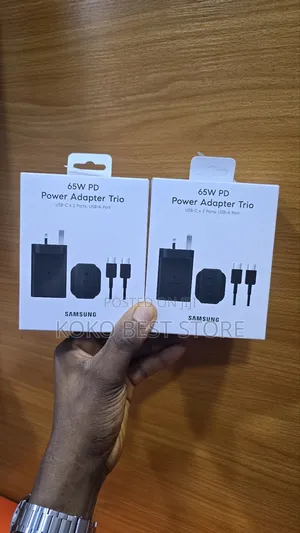 65w Pd
Power Adapter Trio
USB-C X 2 Ports, USB-A Port