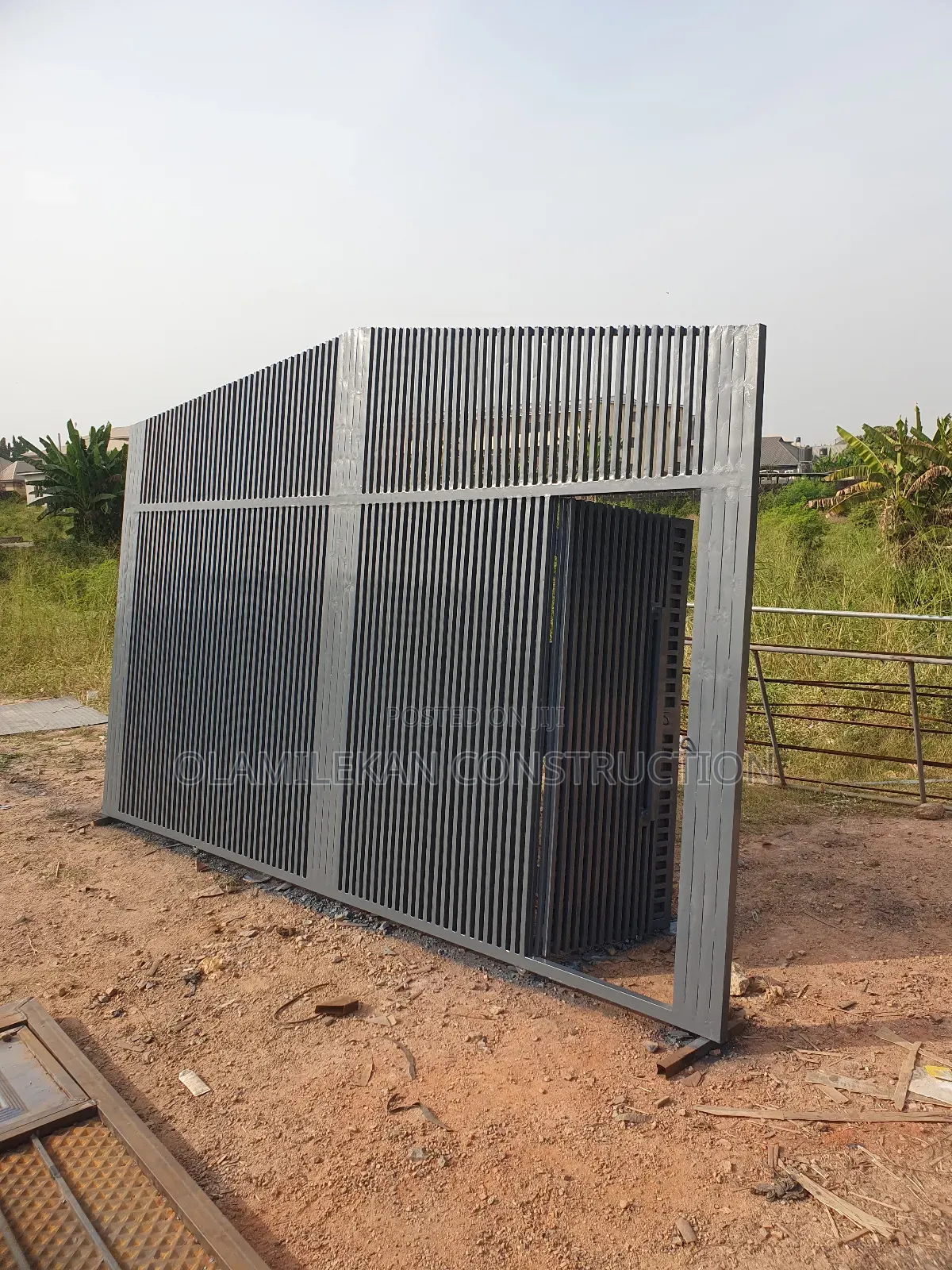 Strip Design Sliding Gate