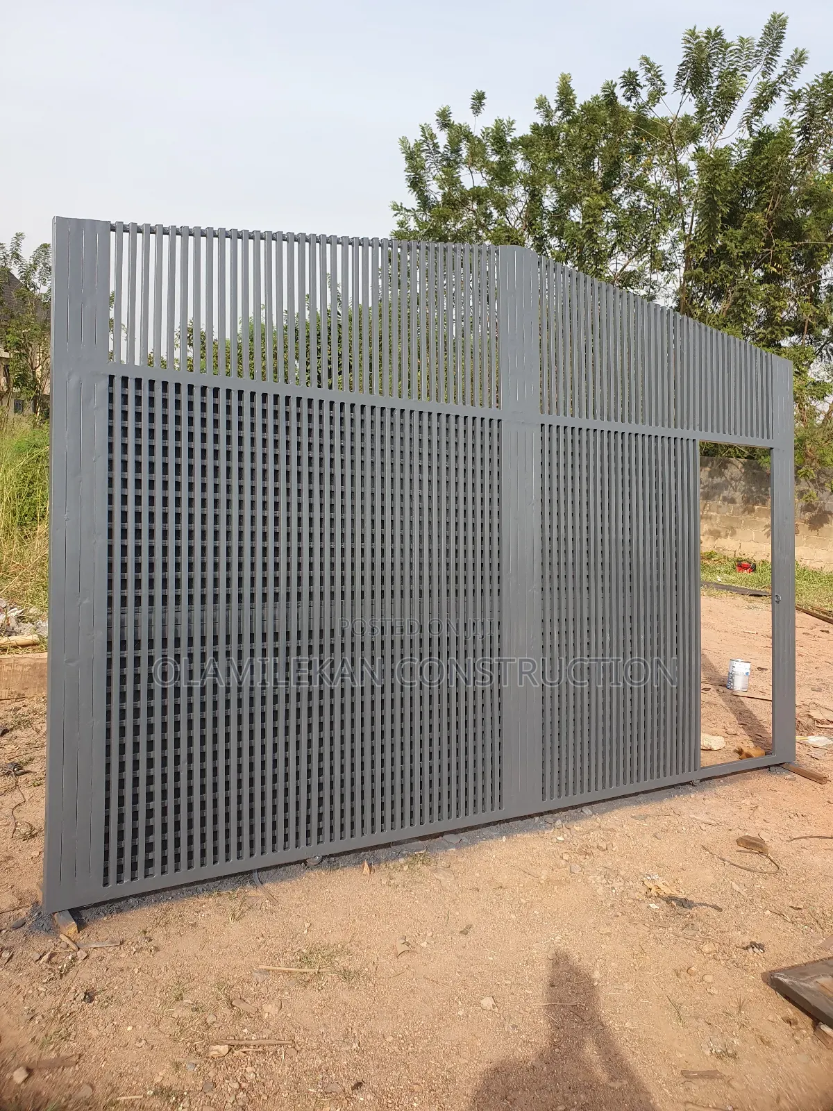 Strip Design Sliding Gate