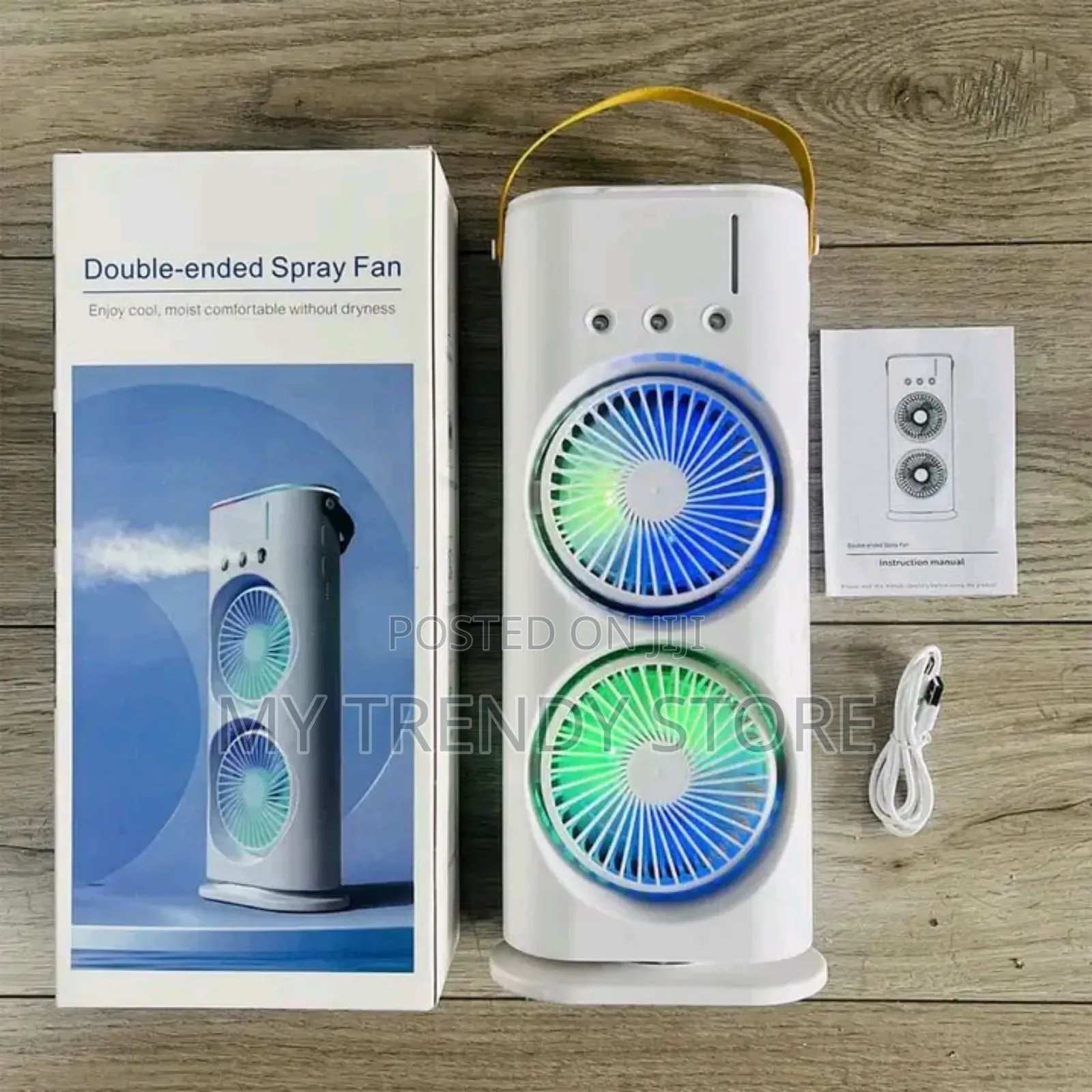 Double Ended Rechargeable Spray Fan