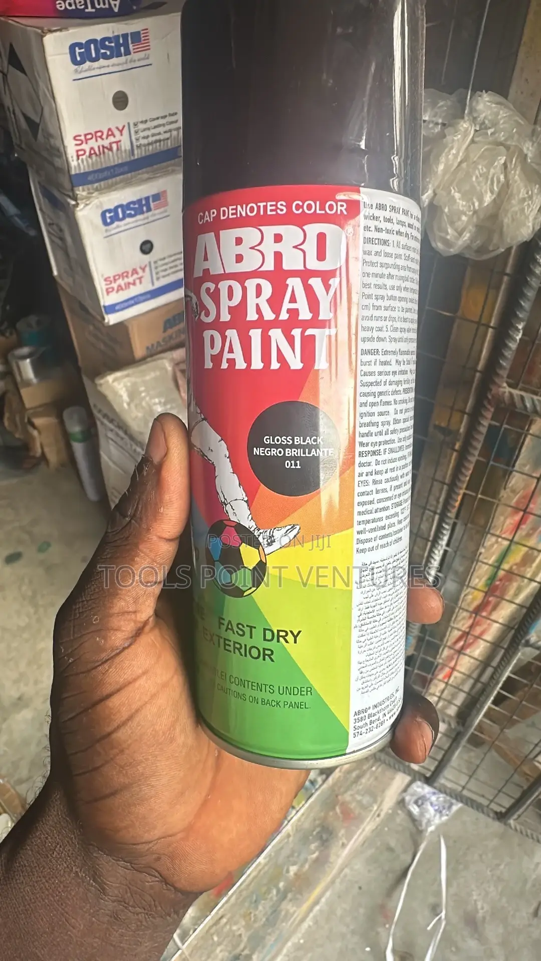Abro Spray Paint Black Color