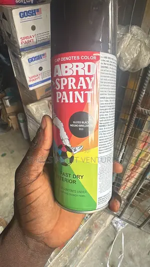 Abro Spray Paint Black Color