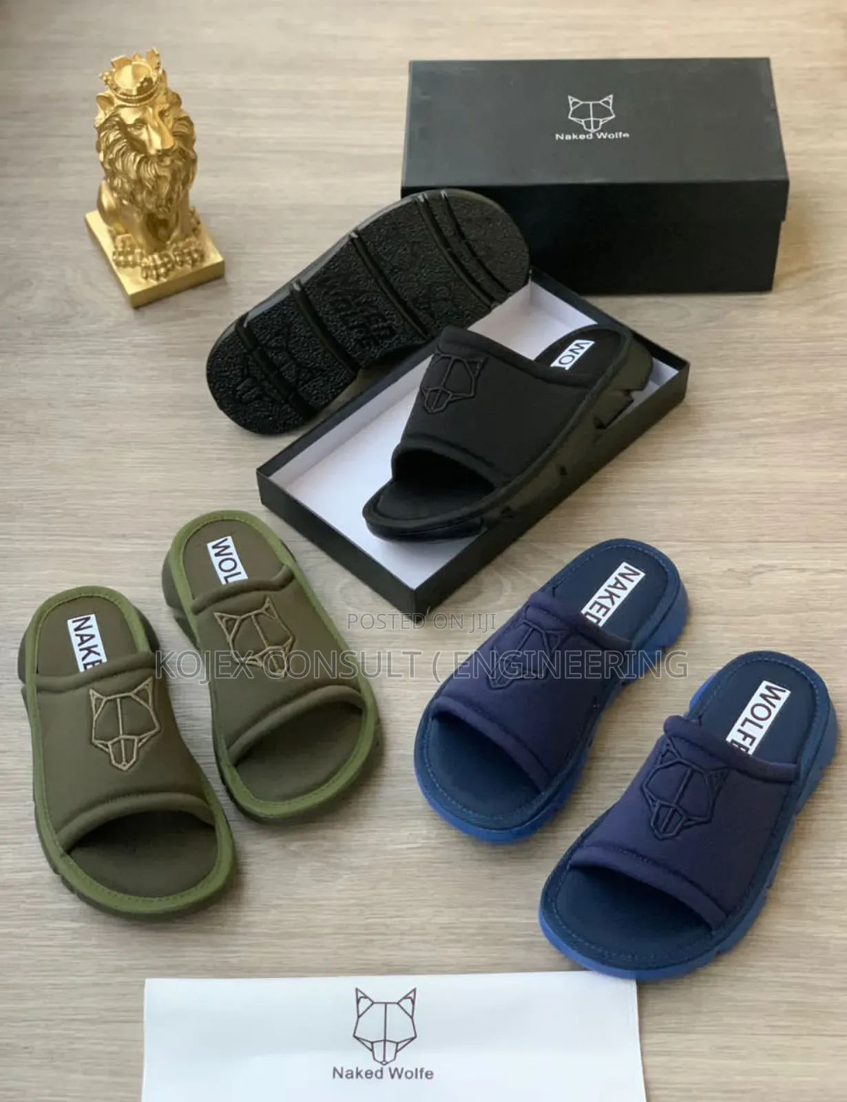Naked Wolfe Comfy Slides