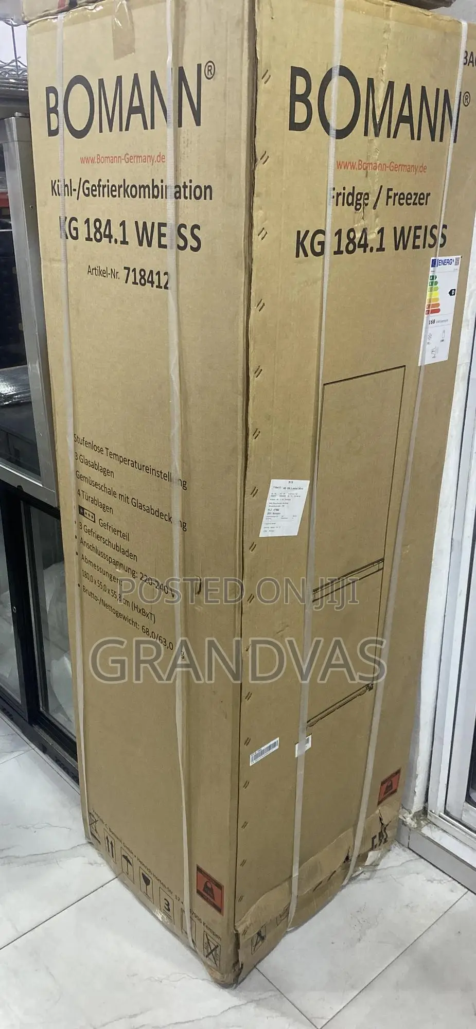 German Standing Fridge Freezer