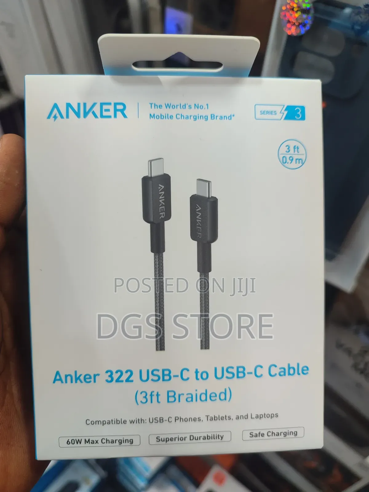Anker 322 Usb C to Usb Cable 3ft Braided