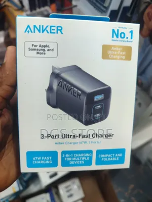 Photo - Anker 3 Port Ultra Fast Charger 67w 3 Ports