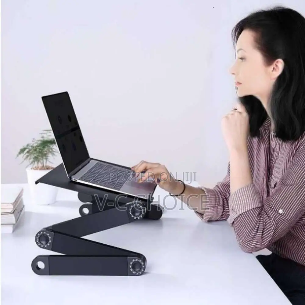 T9 Adjustable Laptop Desk Stand Portable Aluminum