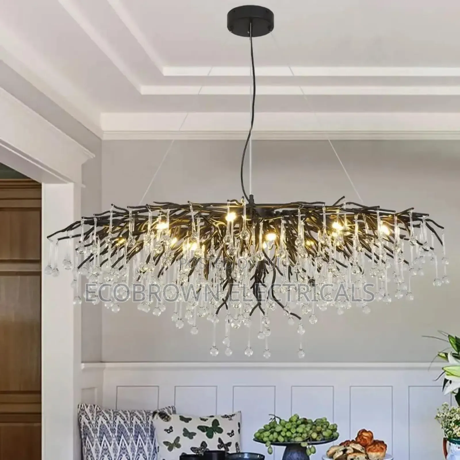Crystal Chandelier for Dining and Parlor