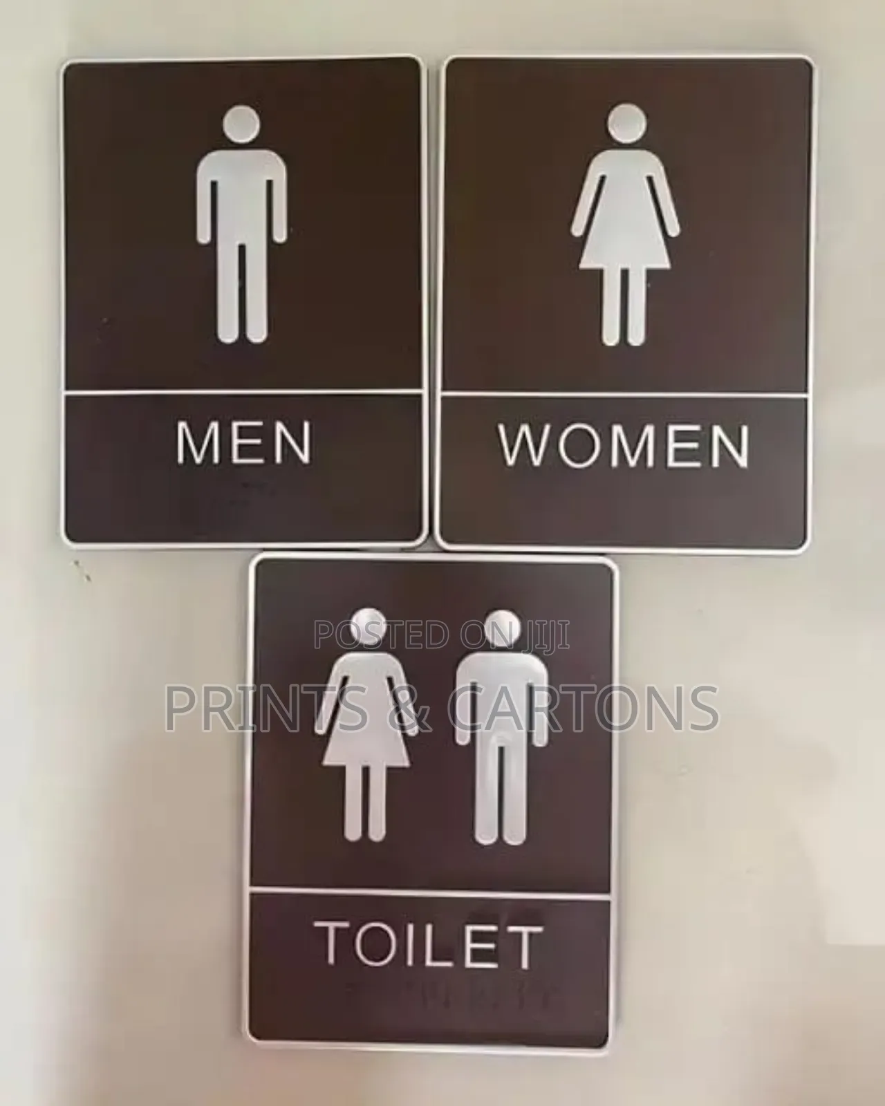 Restroom Signs. ()(()()