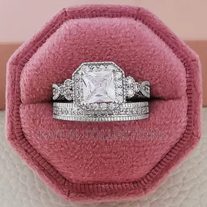 Photo - Non-Fading Zirconia Female Wedding Silver Ring